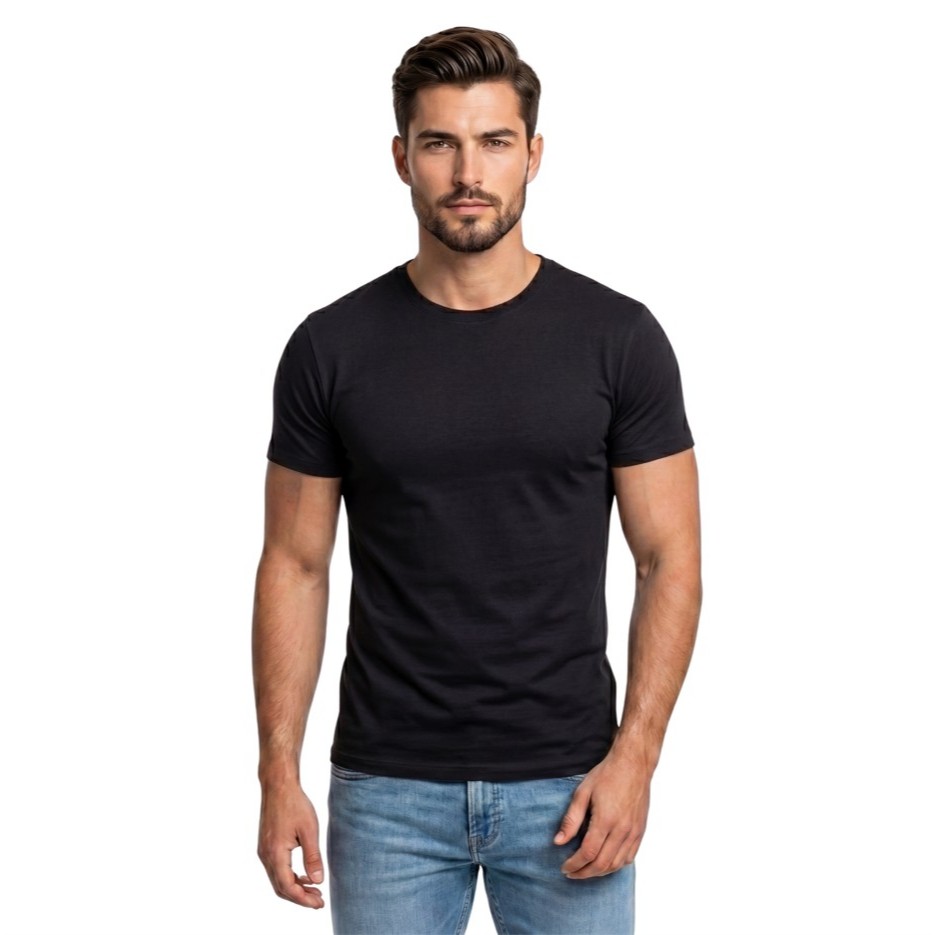 Kit 3 Camisetas Masculinas Premium Peruana Slim Básica Lisa Manga Curta Confortável Durável