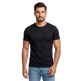Kit 3 Camisetas Masculinas Premium Peruana Slim Básica Lisa Manga Curta Confortável Durável