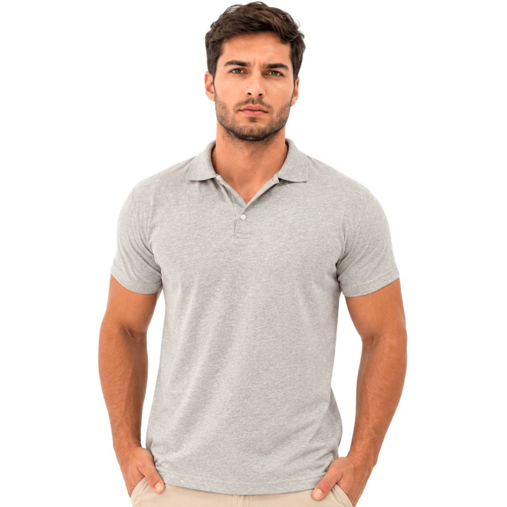 Camisa Masculina Polo 100% Algodão Piquet Camiseta Masculina Manga Curta Casual Lisa Premium