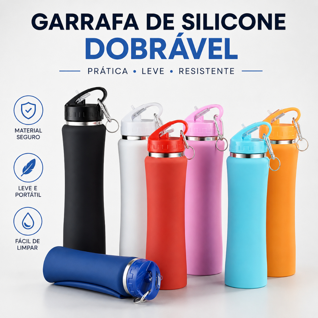Garrafa Térmica Inox 750ml Conserva Bebidas Quentes e Frias Inox Premium Tampa Antivazamento