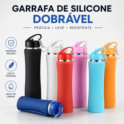 Garrafa Térmica Inox 750ml Conserva Bebidas Quentes e Frias Inox Premium Tampa Antivazamento