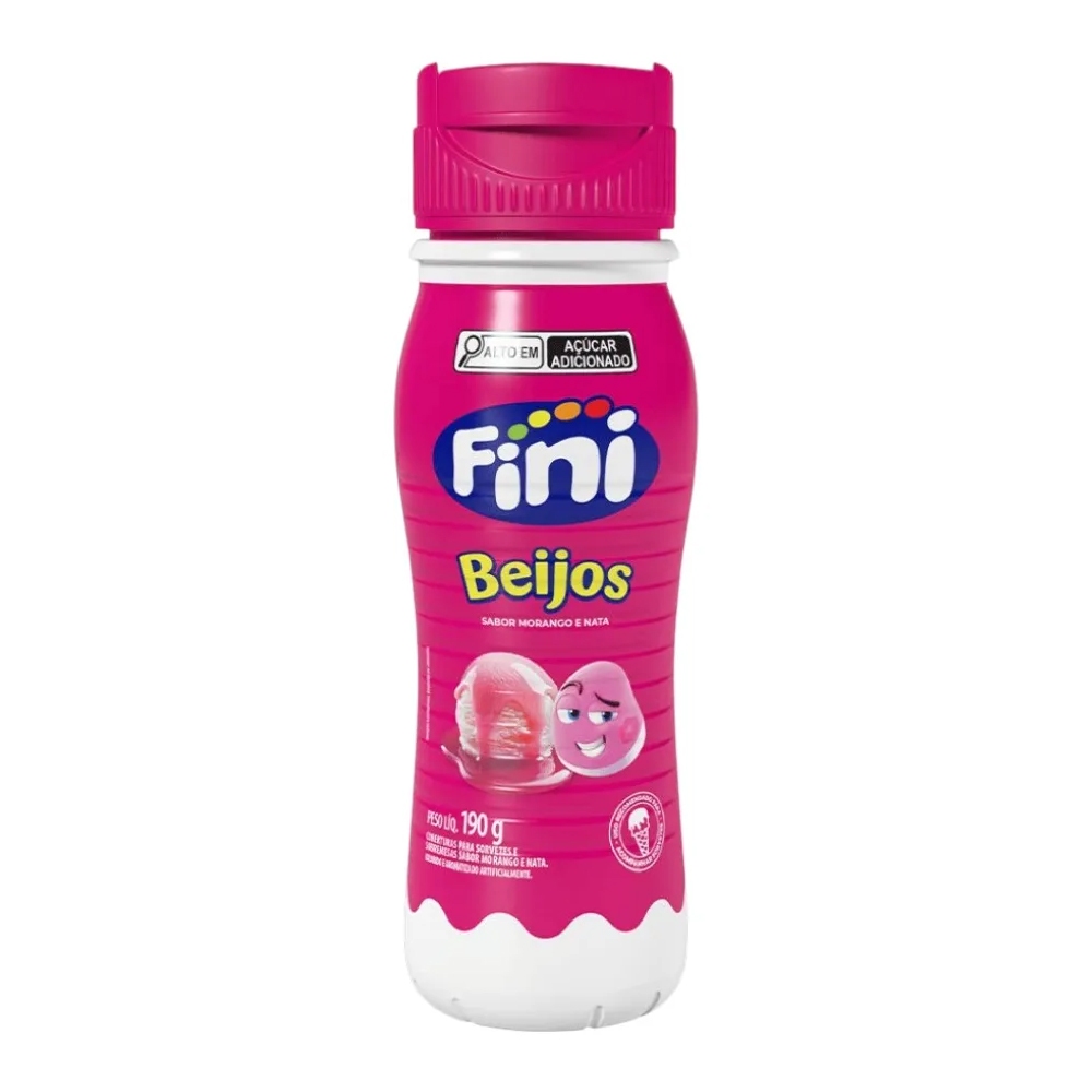 Cobertura para Sorvete Beijos Fini 190G