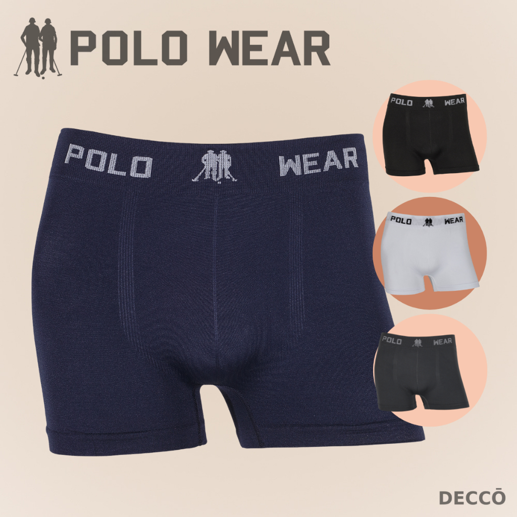 Kit 6 Cuecas Boxer Masculinas Polo Wear Microfibra Sem Costura Lisa Respirável Confortável