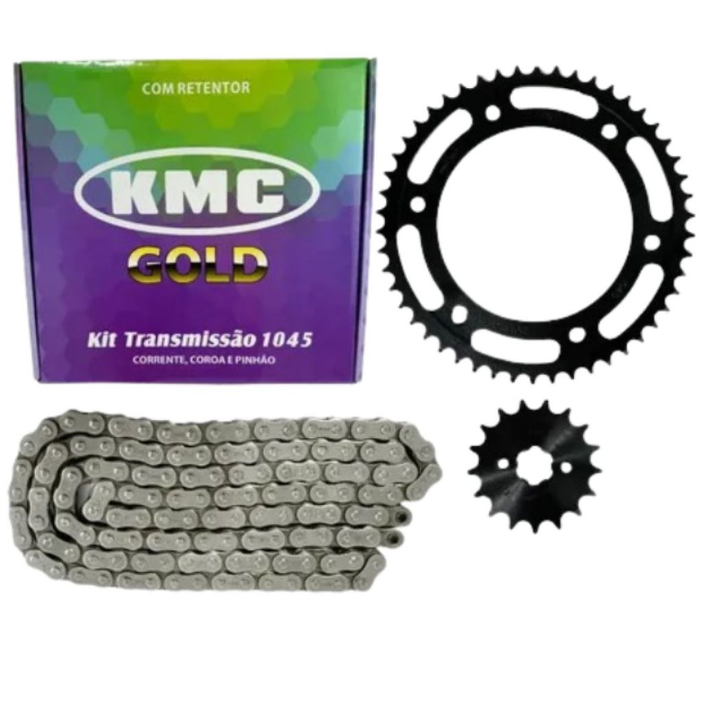 Kit Relacao Tracao TransmissaoNxr Bros 150 2004 2005 2006 2007 2008 a 2015 Com R