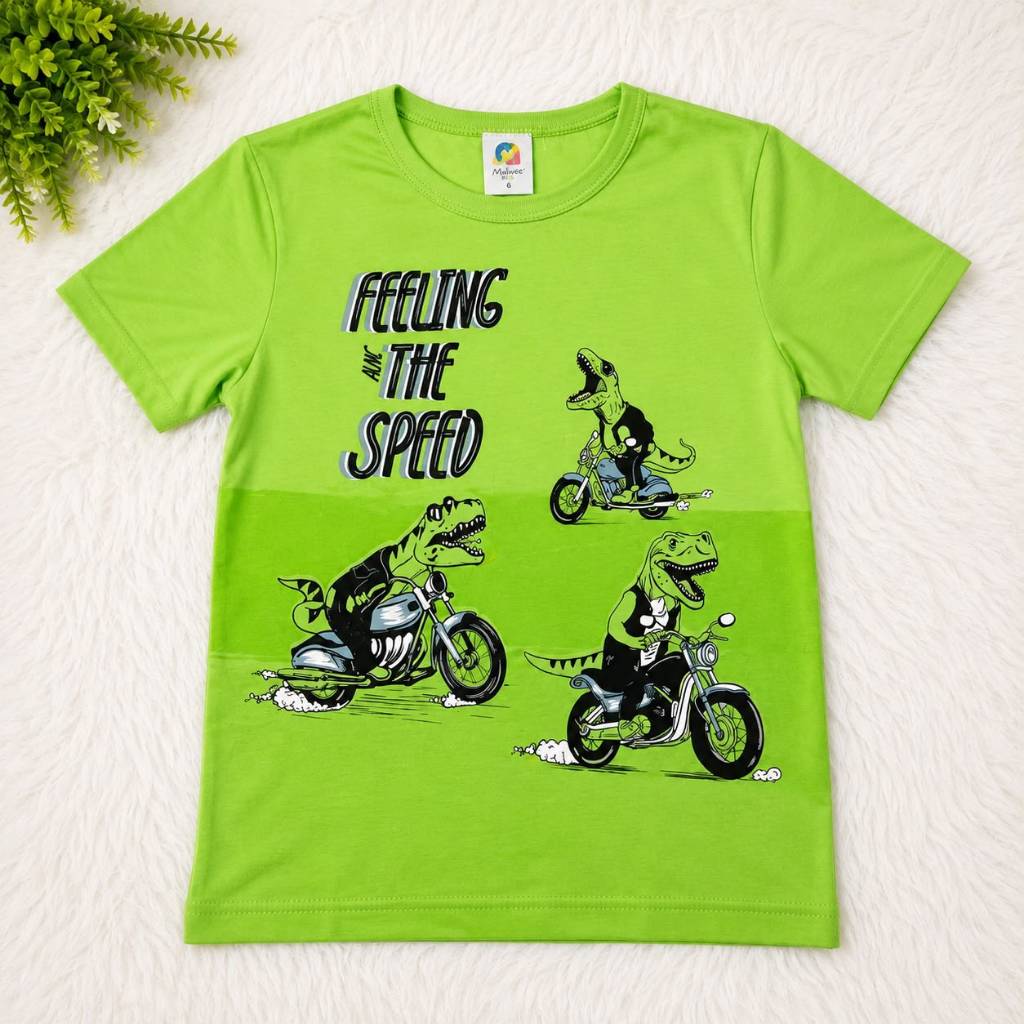 Camiseta infantil, meia malha, dinossauro, masculina, casual, confortável e menino.