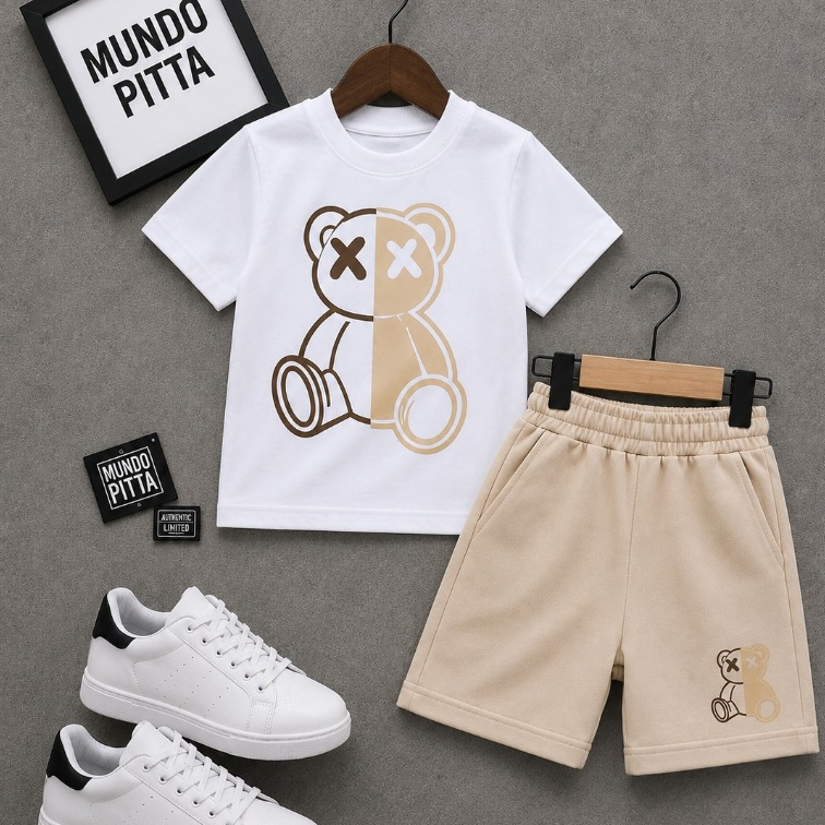 CONJUNTO CAMISA+BERMUDA MASCULINA DE INVERNO MASCULINO INFANTIL PARA ADOLESCENTE