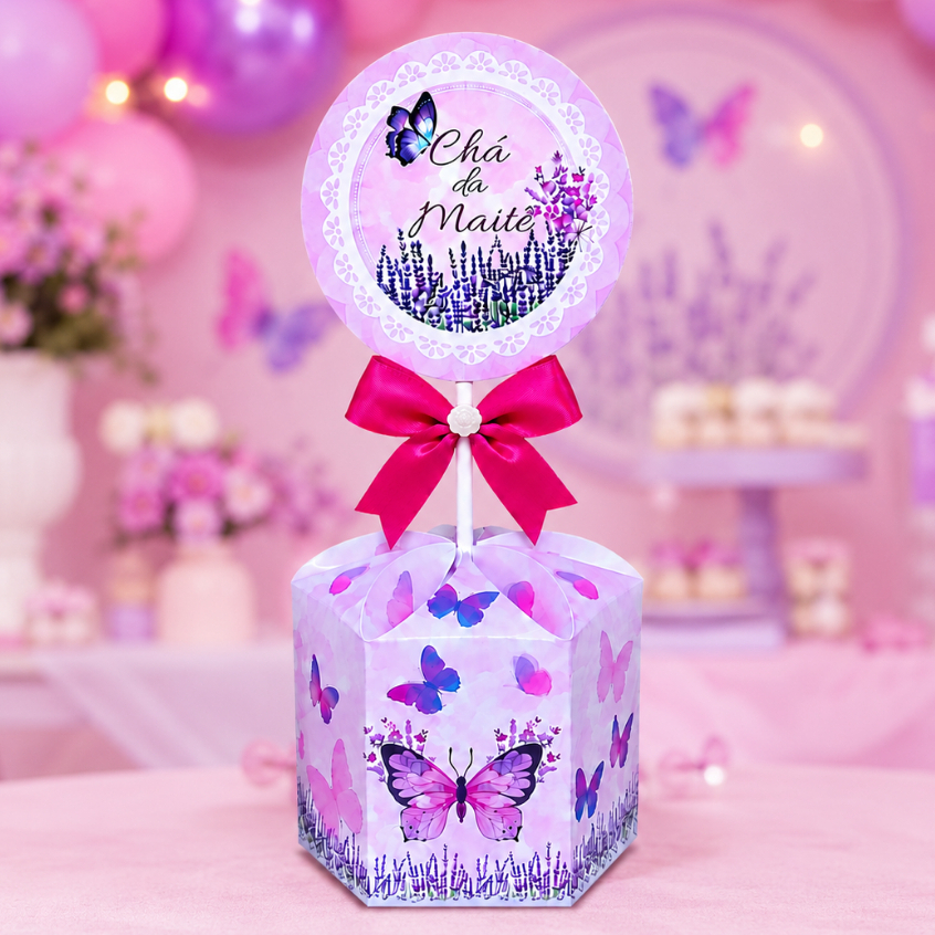 10 Unidades Centro de Mesa Borboletas Personalizado - Enfeite, Festa,  Aniversário Jardim Lembrancinhas