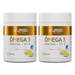 Kit 2x Ômega 3 Epa E Dha Vitamina E Ifos Total 120 Caps Bodyaction