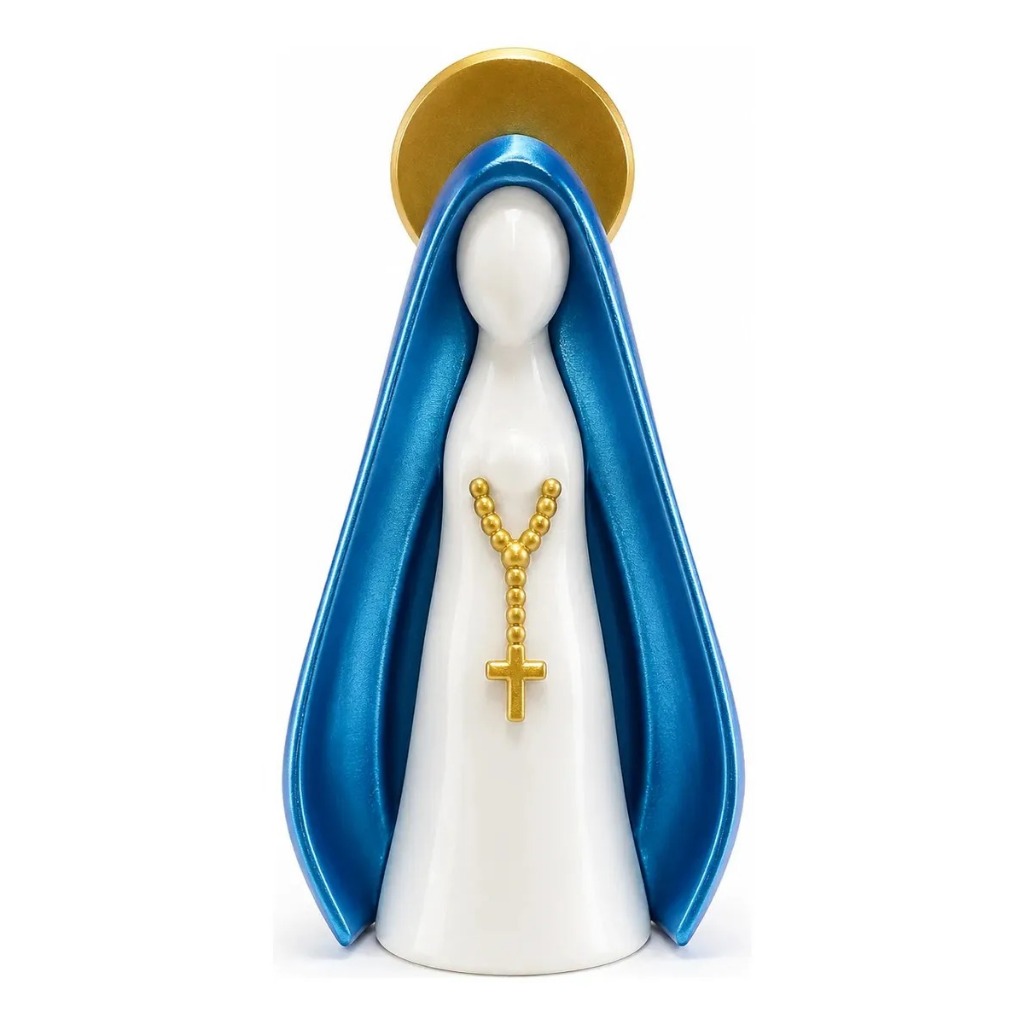 Nossa Senhora Aparecida 3D | Estátua Religiosa Decorativa | Imagem Nossa Senhora | Presente de Fé