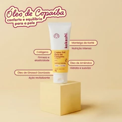 Creme Gel Regenerador Facial Gota de Colágeno Kokeshi 45g