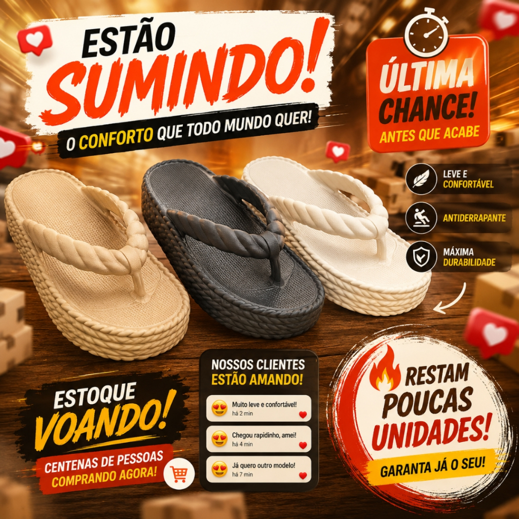 Chinelo Trançado Feminino Plataforma Macio Sandália Dia a Dia Conforto Antiderrapante Luxo Resistent