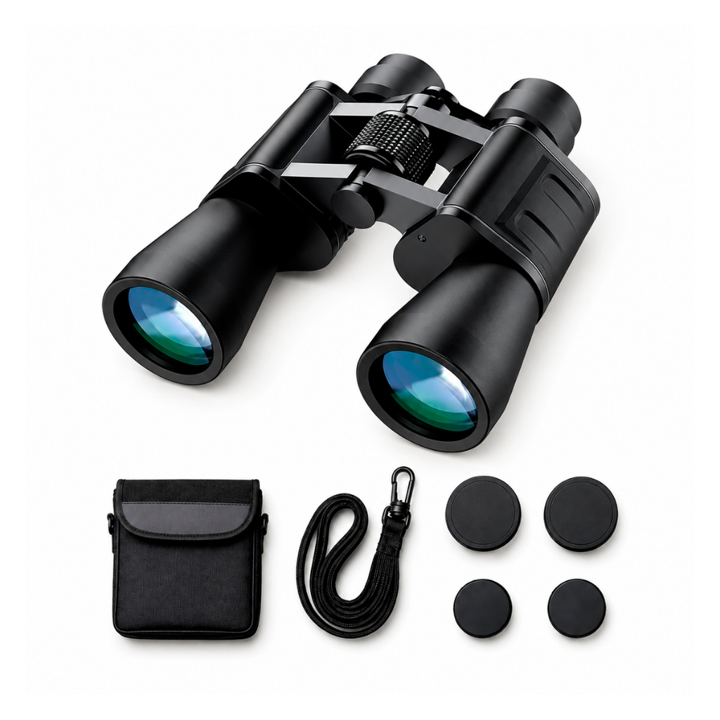 Binóculo Profissional com Zoom 20X e Lente Objetiva de 50mm para Uso Diurno e Noturno