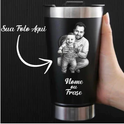 COPO TÉRMICO PERSONALIZADO COM FOTO E /OU NOME