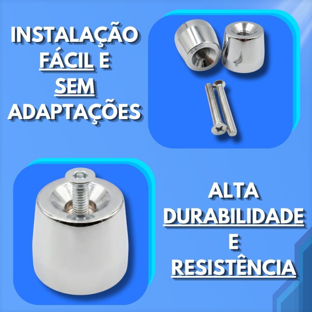 Par Peso Pesinho De Guidao Guidon Modelo Pcx Universal Honda Cg 125 150 160 Cromado — imagem 2 de 2