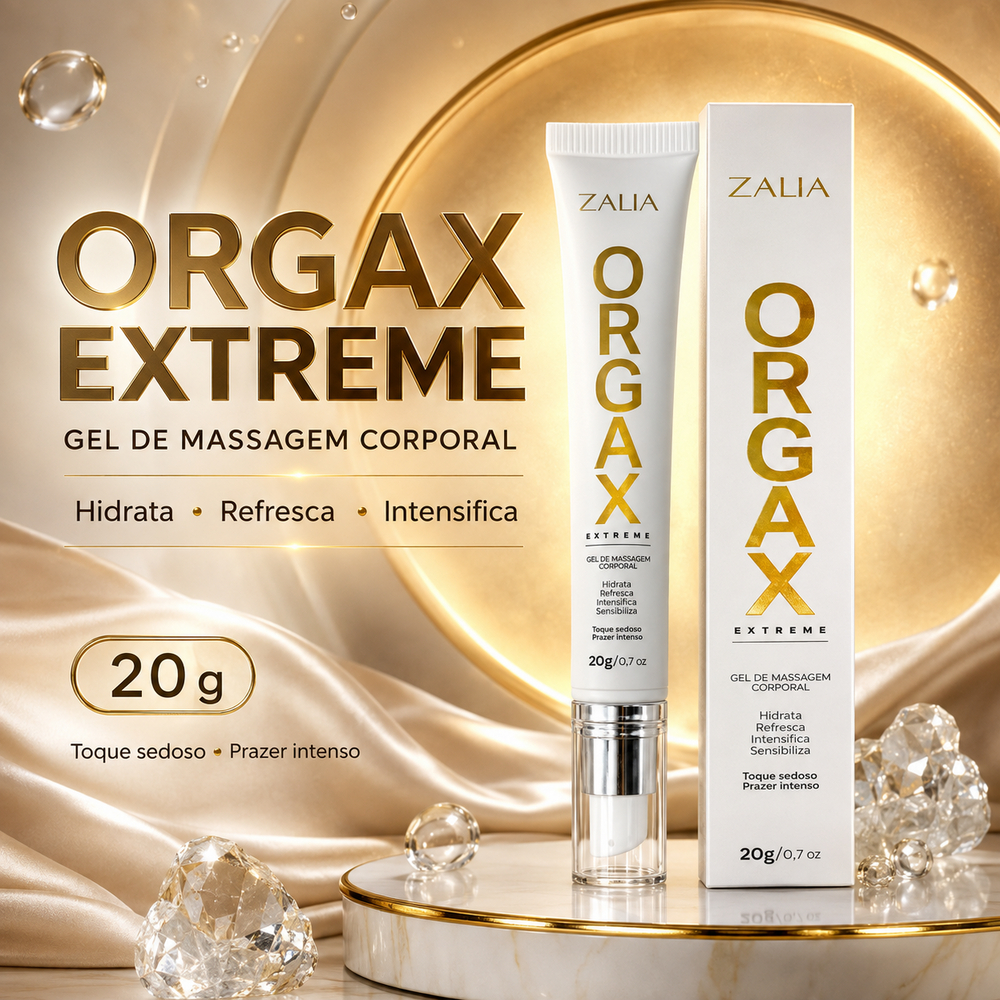 Orgax Gel de Massagem Corporal Extreme Zalia – Hidrata, Refresca e Intensifica
