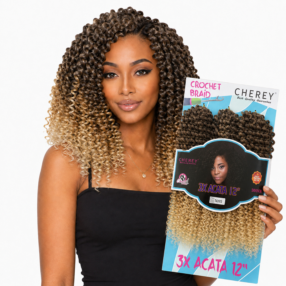 Cabelo Orgânico Cacheado Curto Premium Acata 300g Cherey