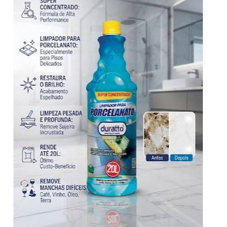 Limpador para Porcelanato Restaura Brilho Limpeza Profunda Alto Rendimento ate 20 Litros