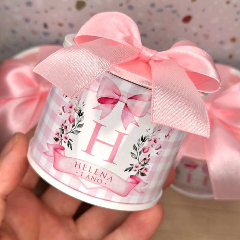 Kit de Tubolatas Personalizadas 5x6 JARDIM ENCANTADO Brasão | Lembrancinha Maternidade | Chá de Bebê | Aniversário