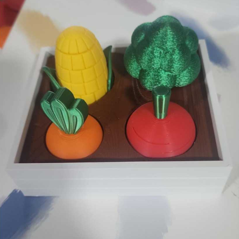 Horta Sensorial Interativa Infantil Brinquedo Educativo Montessori Coordenação Motora