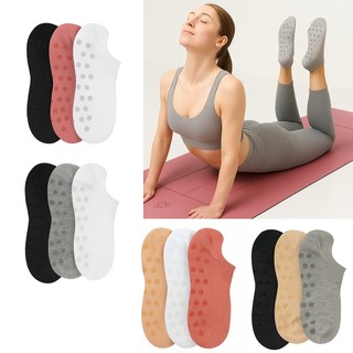 Kits Meias Antiderrapante Feminina Yoga Pilates Hidroginástica Academia Cross Bolinha Sortida