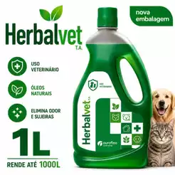 Herbalvet T.A. 1L – Desinfetante de Uso Veterinário com Óleos Naturais
