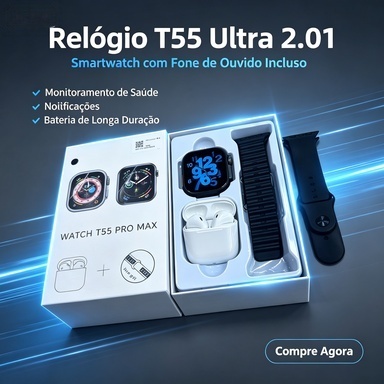 Smartwatch Smart Watch T55 Pro Max With 1 Headphones Set Hot Sale 2 Handles Called Bluetooth Pape