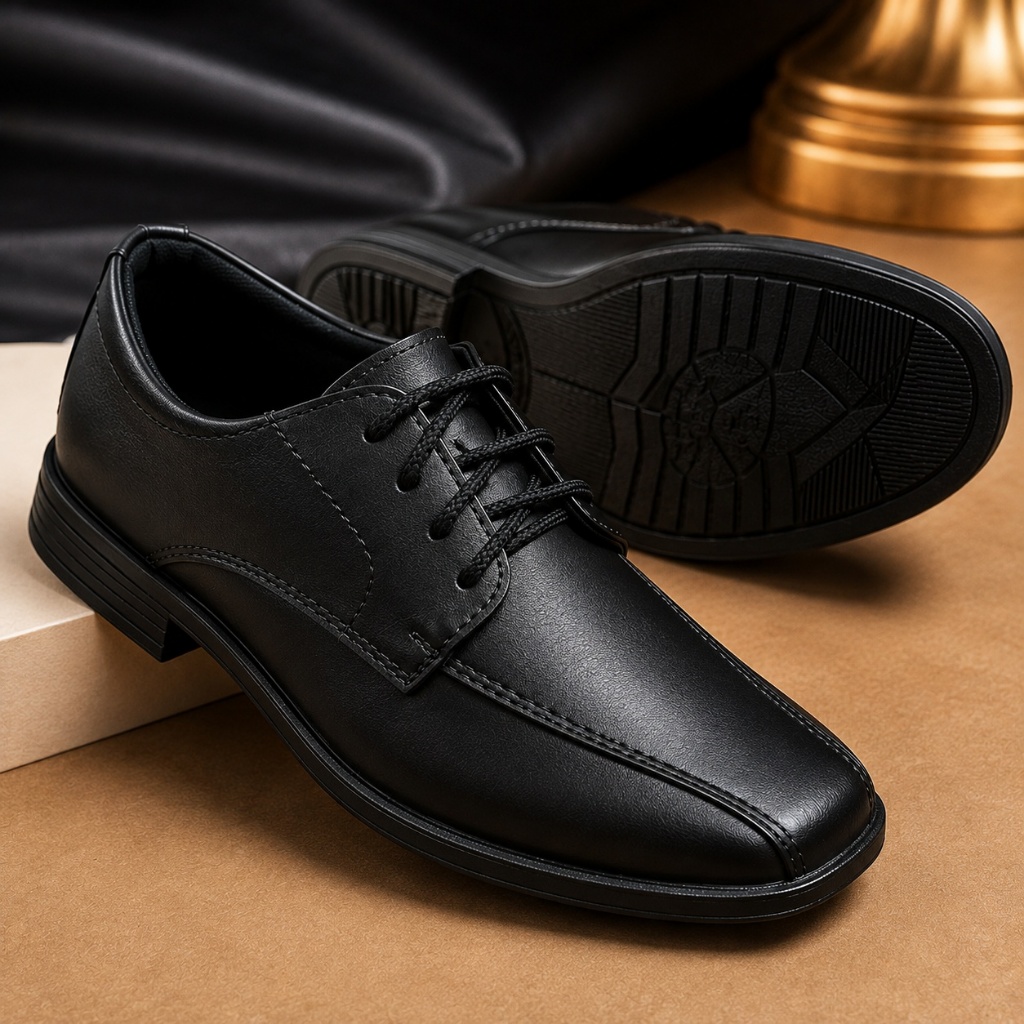 Sapato Social Infantil Masculino Menino Preto Elegante Confortável para Festa Casamento Formatura Pajem
