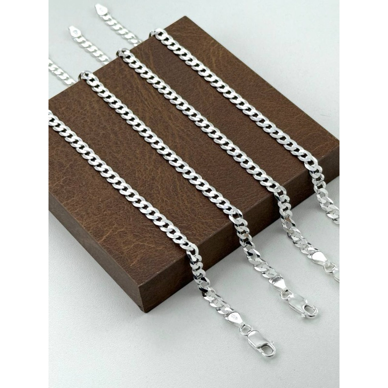 Pulseira De Prata 925 Masculina 4mm Prata legítima maciça com garantia.