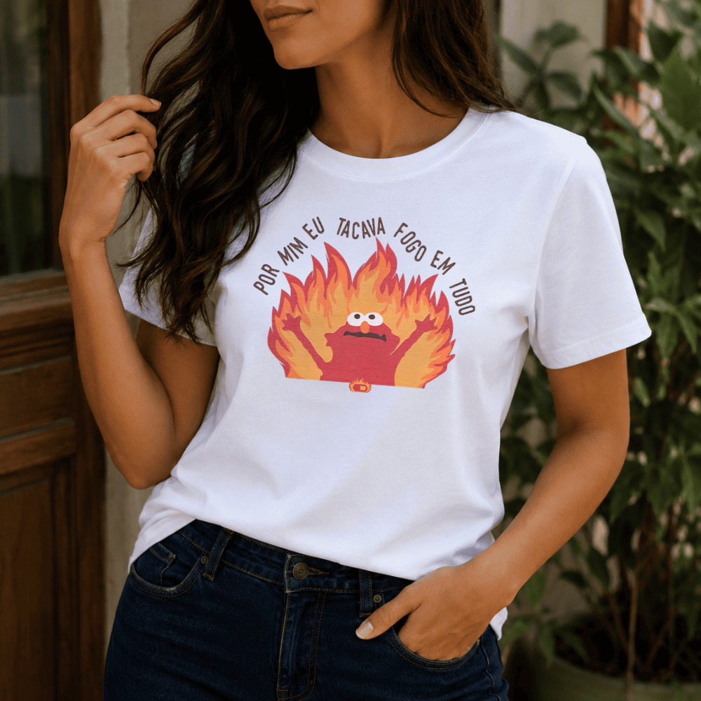 Camiseta Feminina Engraçada Elmo 100% Algodão Divertida Casual Confortável