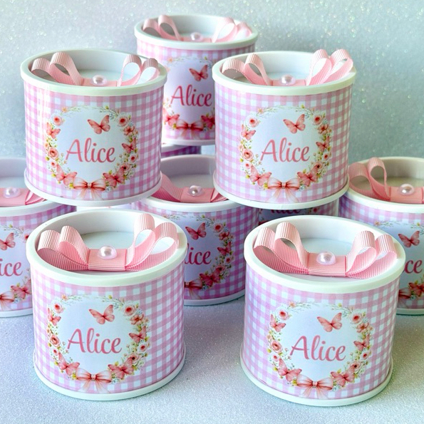 10 tubolata 5x6 lembrancinha personalizada maternidade chá de bebê festas chá revelação maternidade nascimento batizado