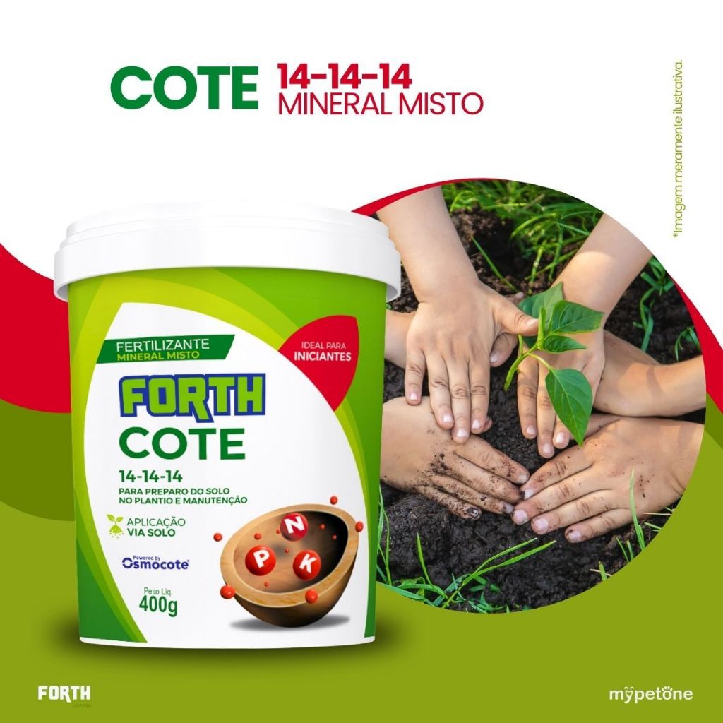 Adubo Osmocote Forth Cote 14-14-14 400g Forth Fertilizante · foto 2