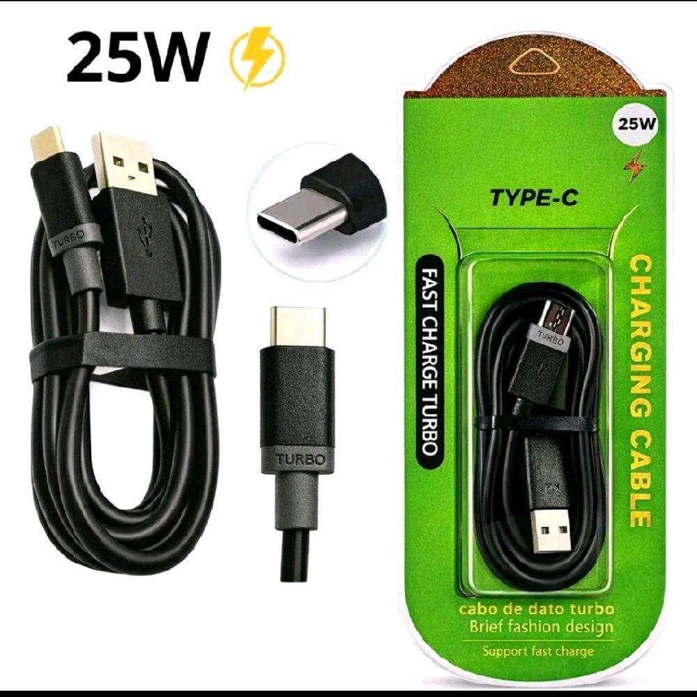 2 Cabos Tipo C Turbo Fast Charge Carregamento Rápido