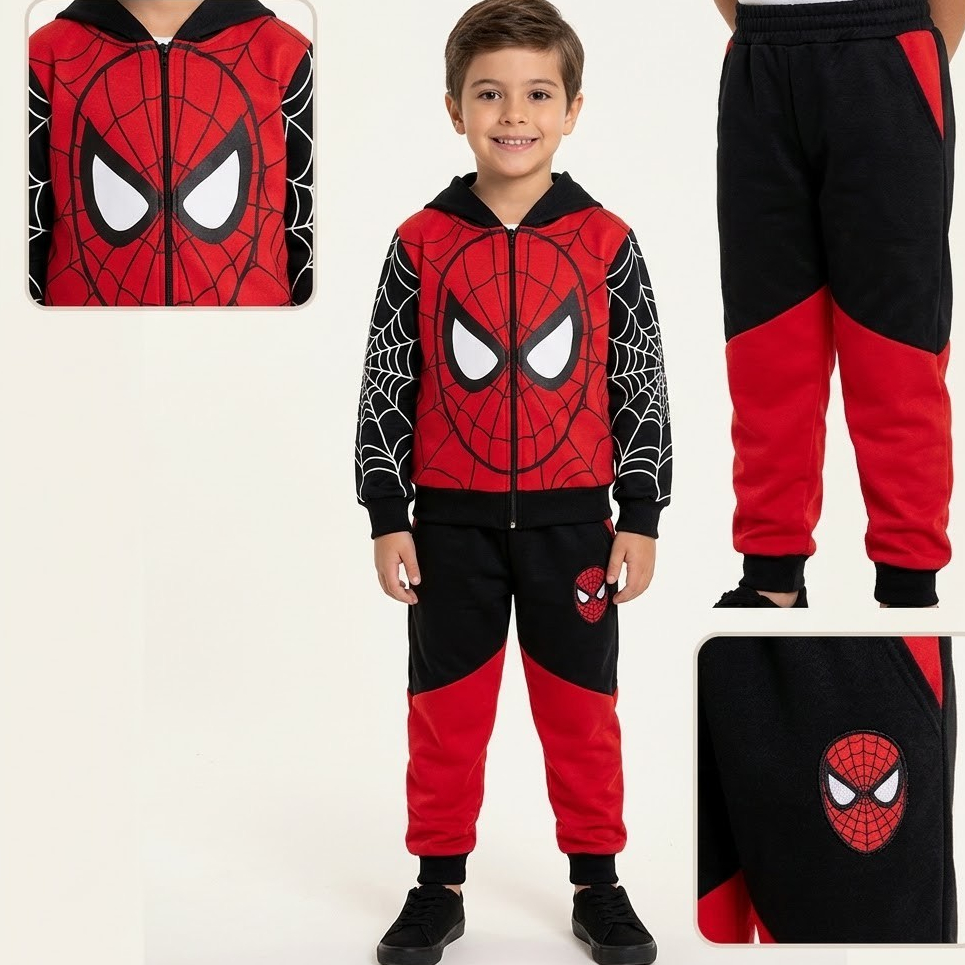 ROUPA DE FRIO MENINO CONJUNTO INFANTIL JUVENIL DE INVERNO HOMEM ARANHA / SONIC DE VERÃO - 2 a 14 ANOS SHOPEE