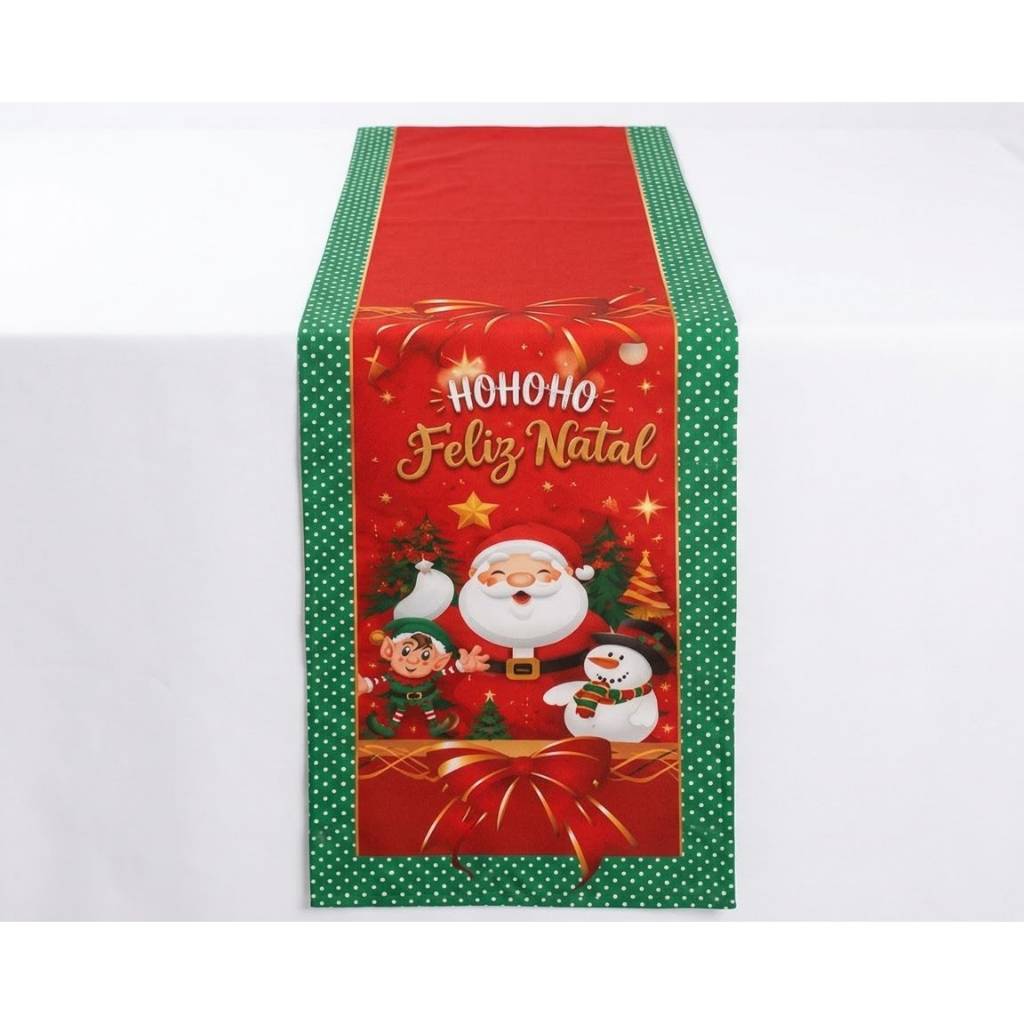 TRILHO DE MESA CAMINHO NATALINO / OXFORD PREMIUM / DECORAÇÃO MESA POSTA PARA O SEU NATAL/PRONTA ENTREGA