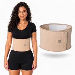 Cinta Faixa Abdominal 20 cm Altura Compressão Reforçada 1,5 mm Lombar Postural Modeladora Unissex Ideal