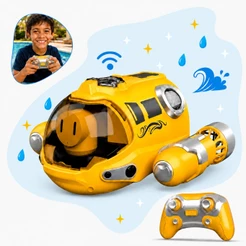 Submarino Controle Remoto À Prova D’Água Recarregável Brinquedo Aquático Infantil Piscina Kizumba