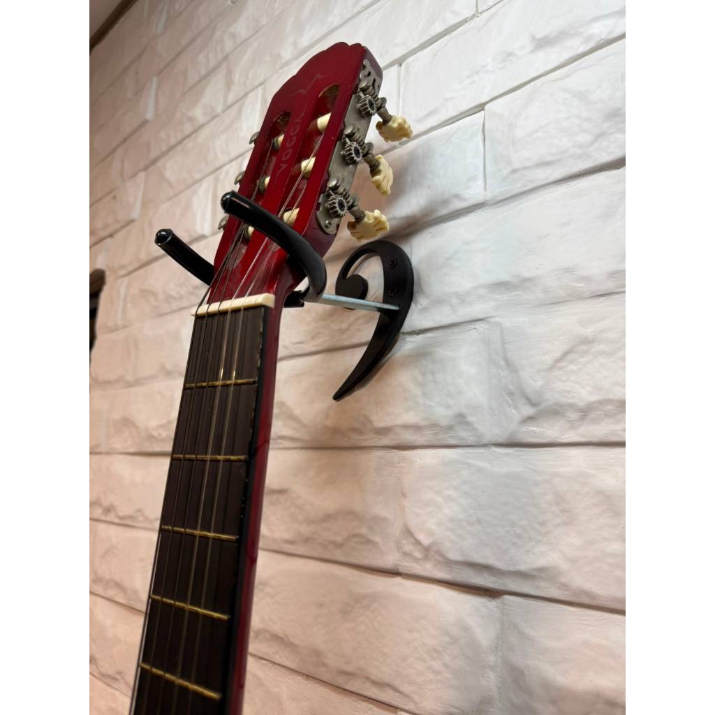 Suporte para Violão de Parede; Guitarra; Uculelê; Baixo; Viola NOVA estética Edição especial Clave de Fá