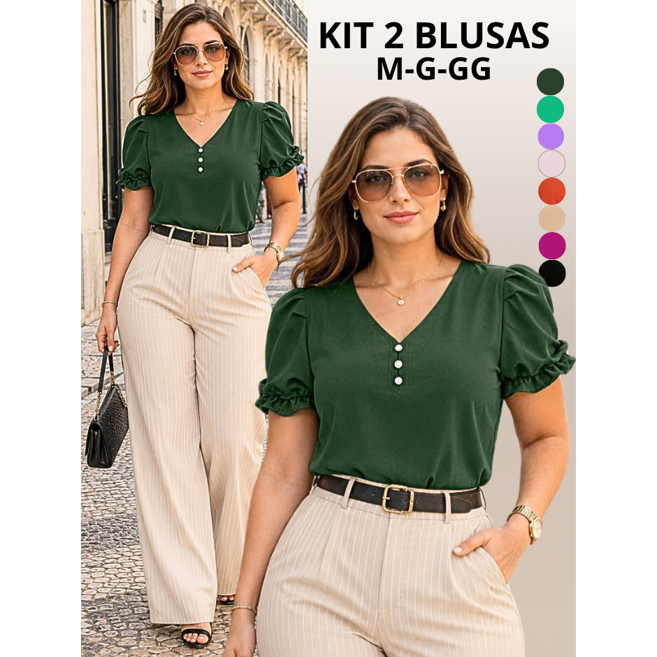 BLUSA FEMININA MODA EVANGELICA BLUSA FEMININAS SOCIAL BLUSINHA FEMININO CONFORTÁVEL VERÃO ALTAQUALIDADE MODA BASICA LUXO