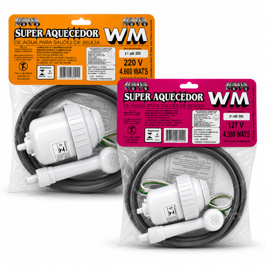 Super Aquecedor Água Wm 110v/220v Lavatórios Salões De Beleza