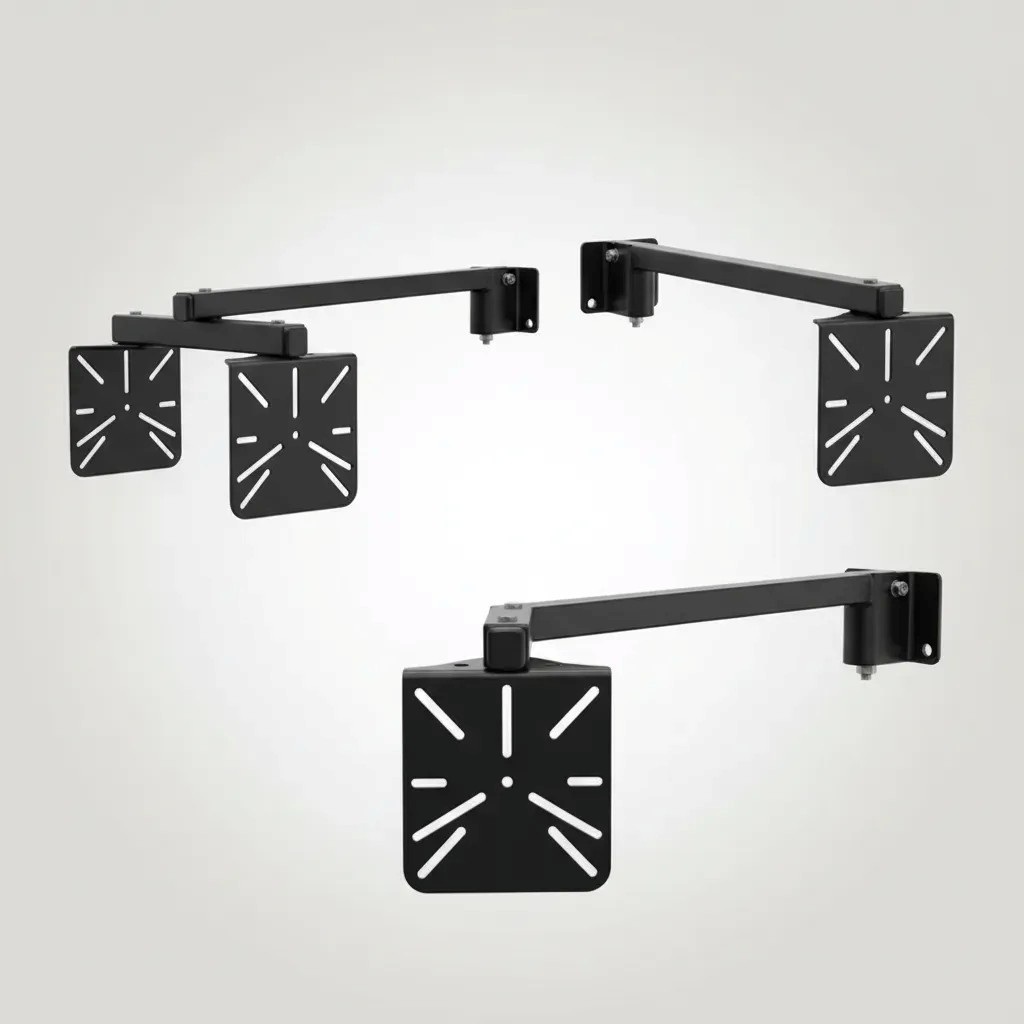 Suporte 1mt para Câmera de Segurança CFTV e Sensor Infravermelho – Metálico Reforçado – Solai