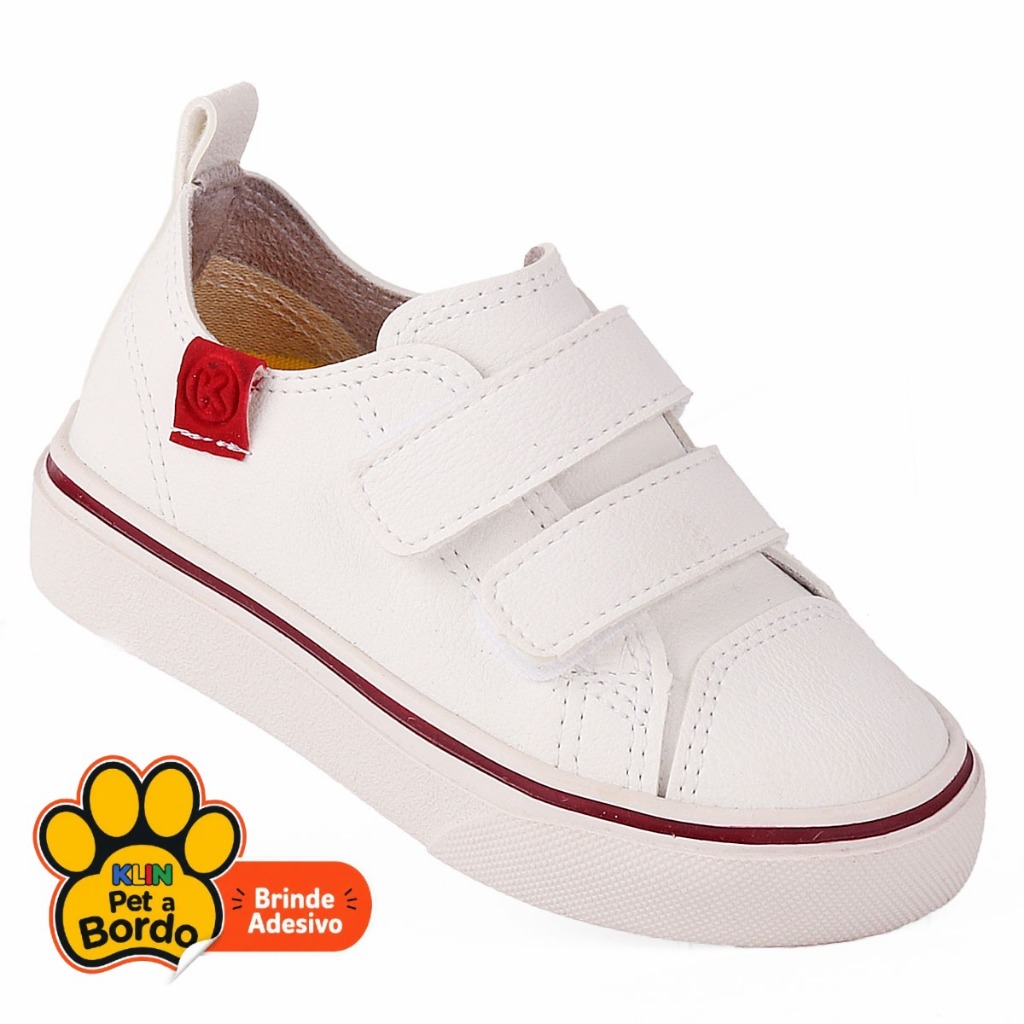 Tenis Infantil Casual Unissex FreeStyle KLIN  - Branco