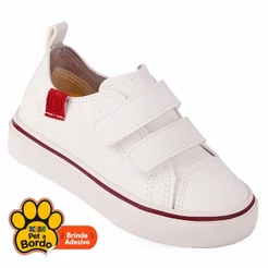 Tenis Infantil Casual Unissex FreeStyle KLIN - Branco