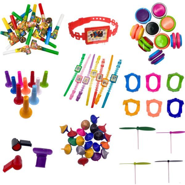 Kit 80 Mini Brinquedos Lembrancinha Sacolinha Festa Aniversário Junina Natal Hallowen Dia Crianças