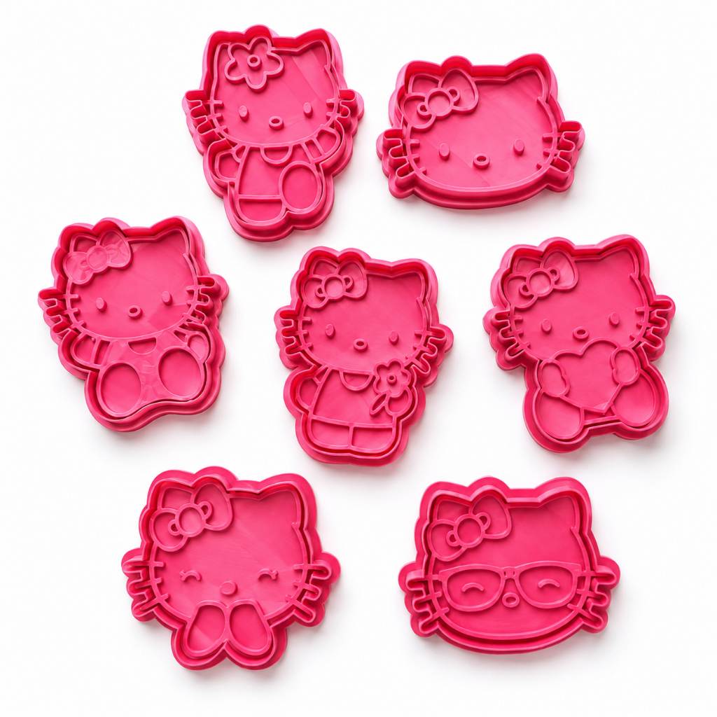 Cortador de Biscoito Carimbo Marcador Hello Kitty Temático