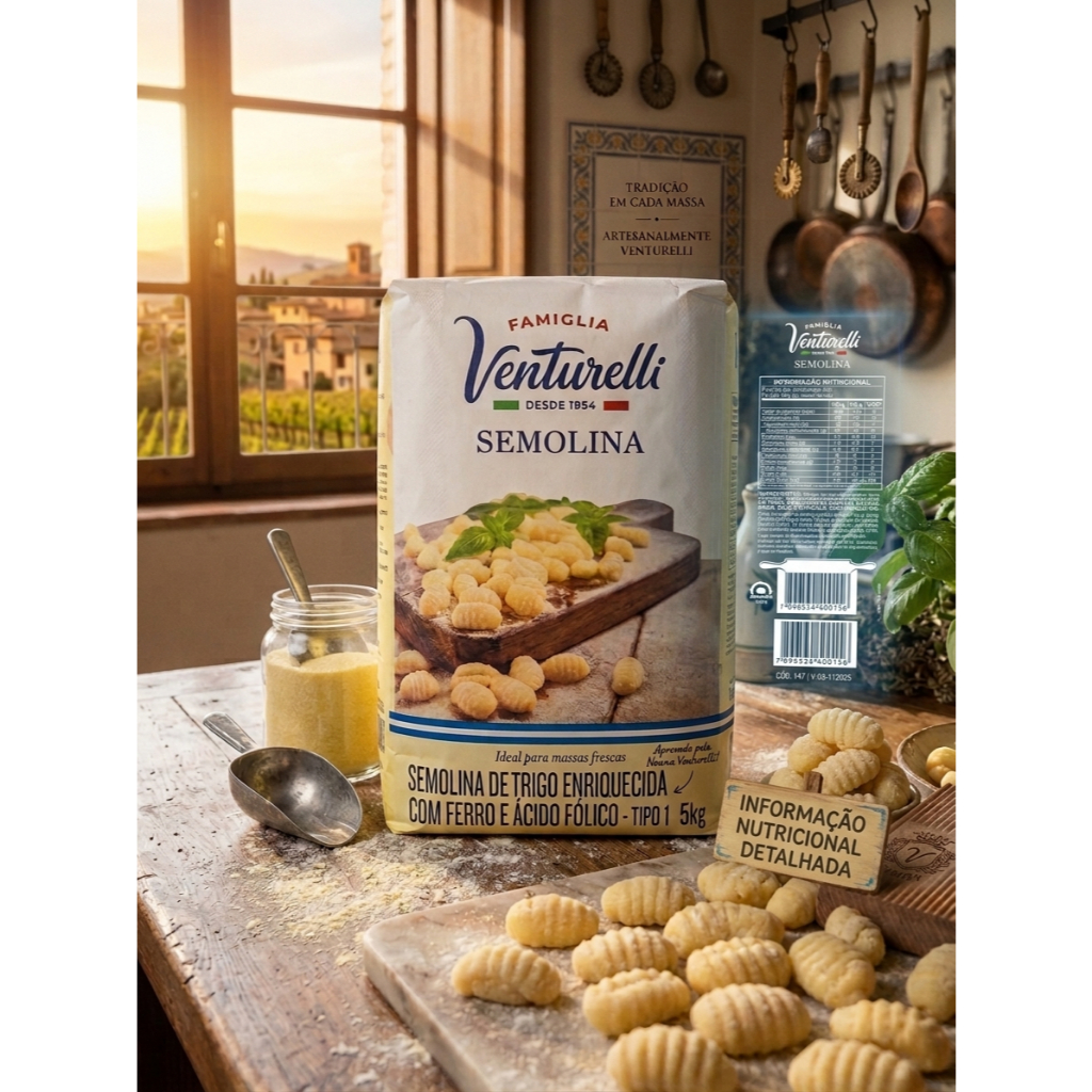 SEMOLINA VENTURELLI DE TRIGO 5 KILOS