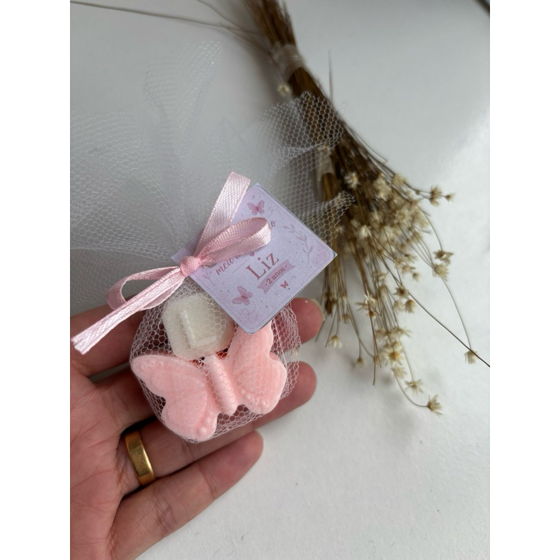 Lembrancinha Sabonete Artesanal Personalizado com Nome e Letra | Chá de Bebê, Aniversário, Batizado e Maternidade