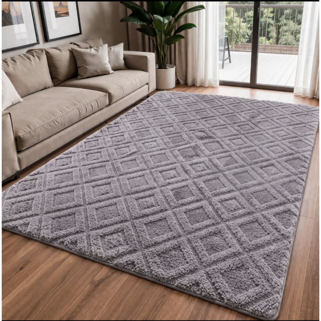Tapete grande 2x2,40 sala quartooo decoração moderna antiderrapante casa nova ano novo natal durável apartamento chique