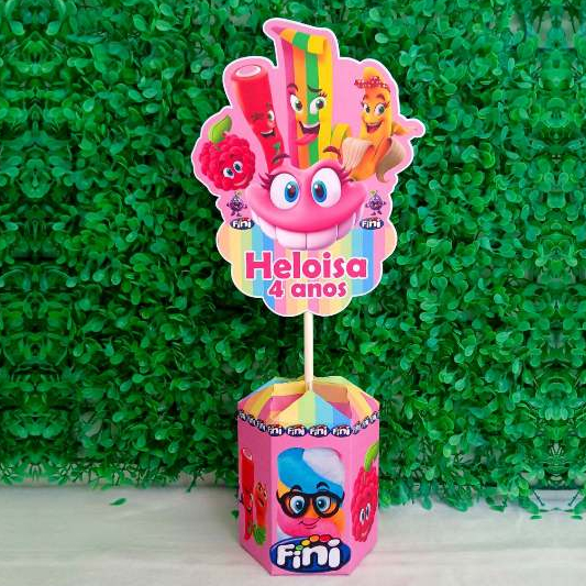 CENTRO DE MESA FINI /PEGUE E MONTE / LEMBRANCINHA PARA FESTA INFANTIL PERSONALIZADO TEMA GOLOSEIMAS