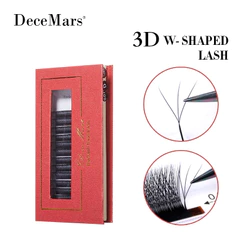 Extensão de Cílios DeceMars 3D W 3 Pontas Mix – Curvatura D, Efeito Volumoso e Definido