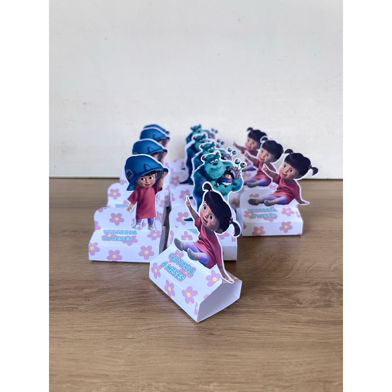 Porta Bis Duplo Boo Monstros S.A  - Personalizados - Já Montados - Lembrancinha de Aniversário Infantil